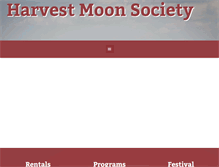 Tablet Screenshot of harvestmoonsociety.org